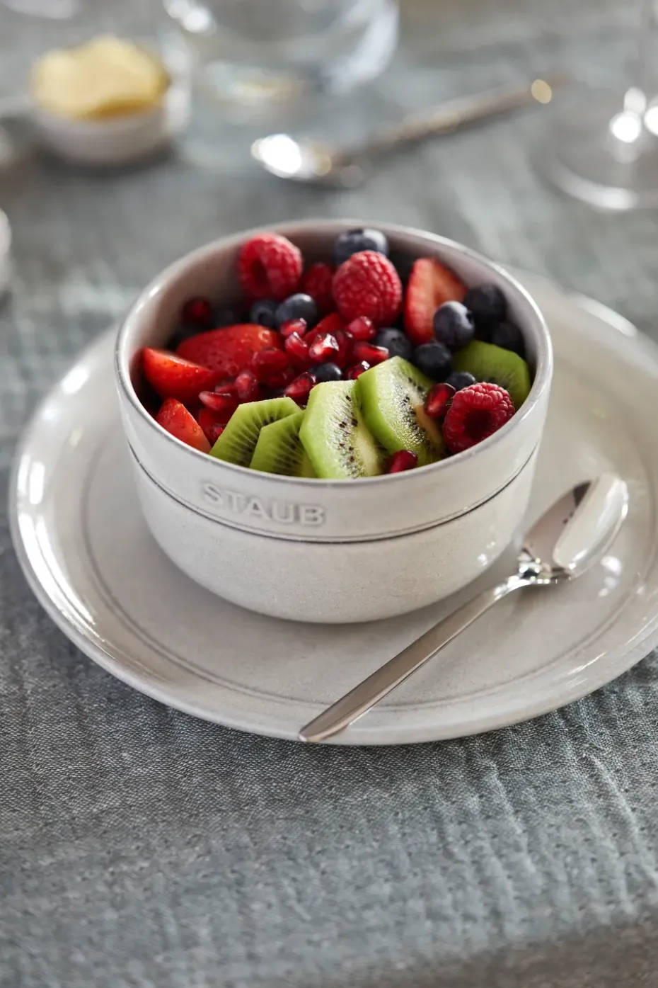 Staub New White Truffle bord, Ø20 cm