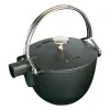 Staub ronde theekan 1,15 L, Zwart