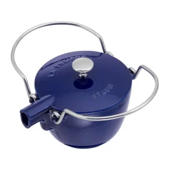 Staub theepot gietijzer rond 1,15 L, Donkerblauw