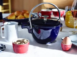 Staub theepot gietijzer rond 1,15 L, Donkerblauw