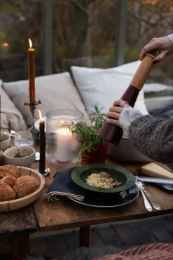 Sten schaal groot Ø28 cm, Bruin bosmarmer