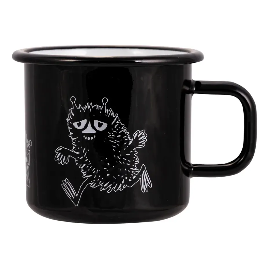 Stinky emaille mok 37 cl, Zwart