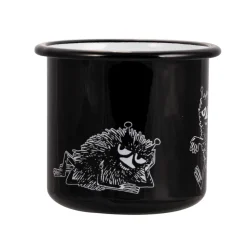 Stinky emaille mok 37 cl, Zwart