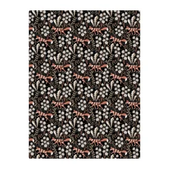 Stjärnspeja gewaxt tafelkleed, Zwart-roest