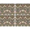 Strawberry Thief placemat 30x40 cm 4-pack, Bruin