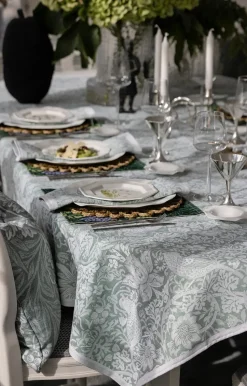 Strawberry Thief stoffen servet 35x35 cm, Groen