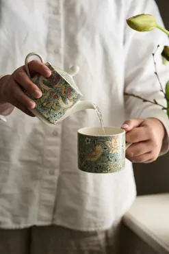 Strawberry Thief theekop met schotel 28 cl, Multi