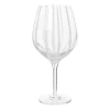 Stripe rodewijnglas 65 cl, Clear-white stripes