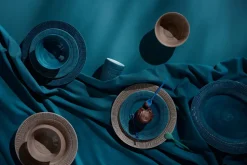 Stripes bord Ø28 cm, Cinnamon