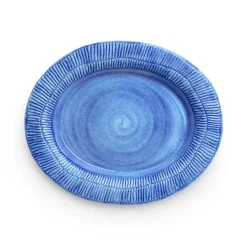 Stripes schotel 30x35 cm, Lichtblauw