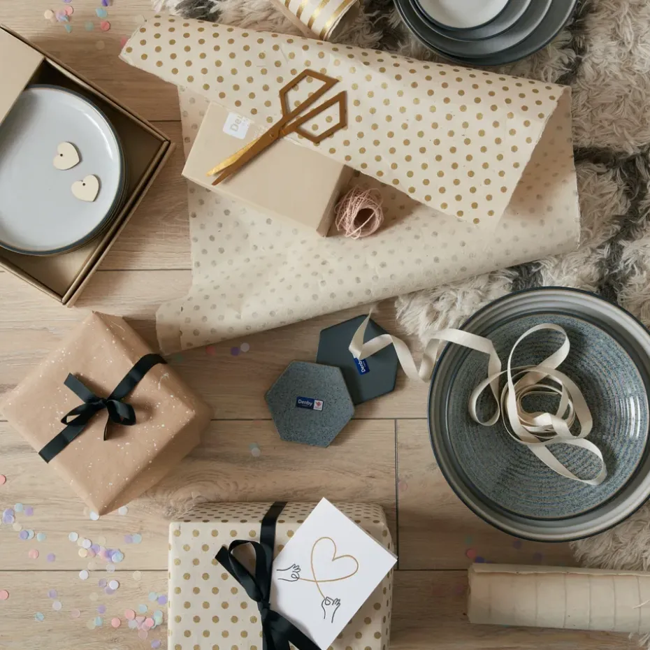 Studio Grey geribbelde kom 31 cm, Granite