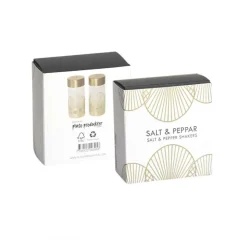 Sun zout- en pepervaatje, Goud-glas