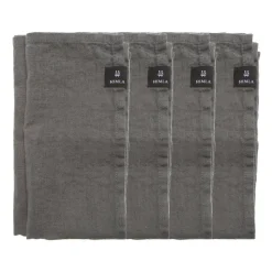 Sunshine servet 4-pack, Charcoal (donker grijs)