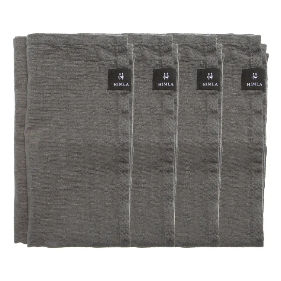 Sunshine servet 4-pack, Charcoal (donker grijs)