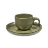Surface espressokopje met schotel 10 cl, Camogreen