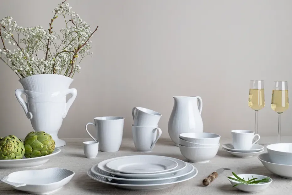 Swedish Grace beker groot 50 cl, snow (wit)