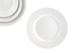 Swedish Grace bord Ø24 cm, Sneeuw (wit)