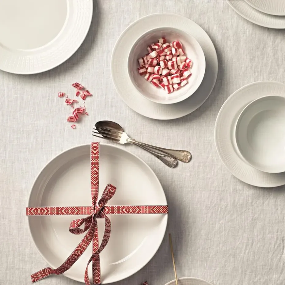 Swedish Grace bord klein Ø21 cm, snow (wit)