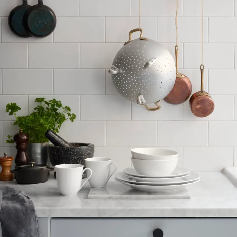 Swedish Grace bord klein Ø21 cm, snow (wit)