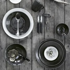 Swedish Grace diep bord Ø19 cm, stone (donker grijs)