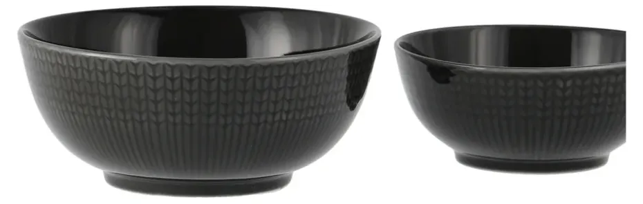 Swedish Grace schaal groot, stone (donker grijs)