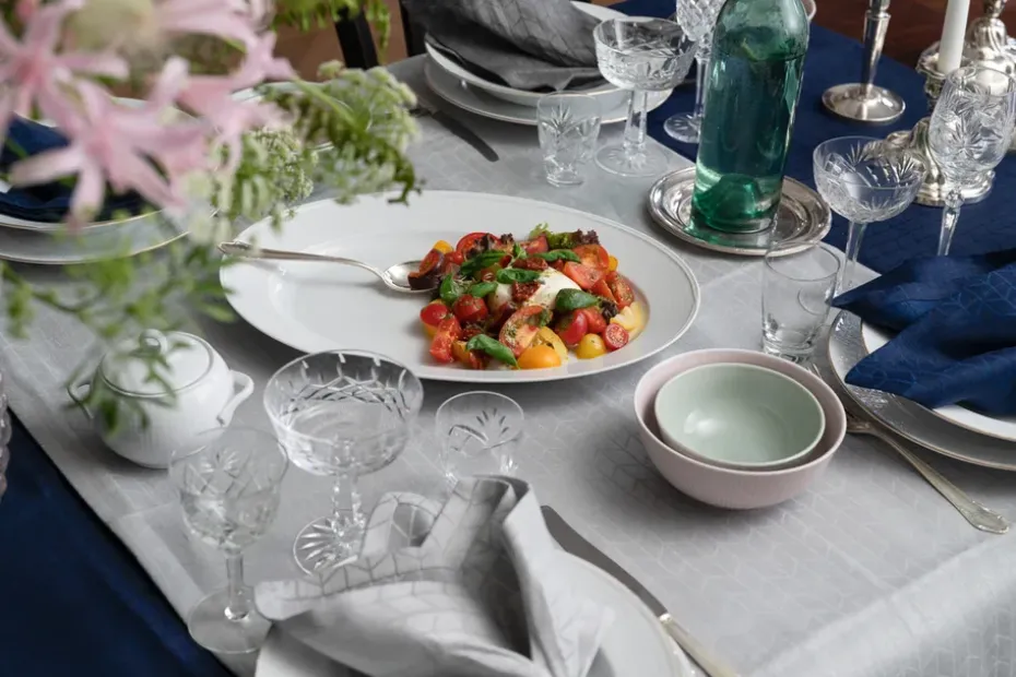 Swedish Grace schotel ovaal 29x40 cm, Sneeuw (wit)