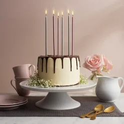 Swedish Grace taartbord 31 cm, Sneeuw