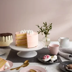 Swedish Grace taartbord 31 cm, Sneeuw