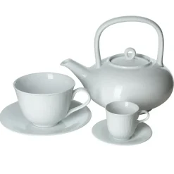 Swedish Grace theepot, snow (wit)