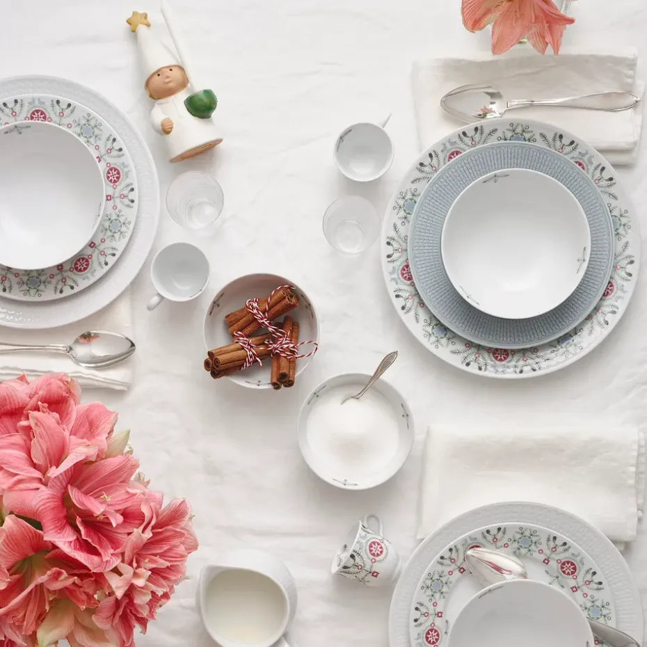 Swedish Grace Winter bord 27 cm, wit