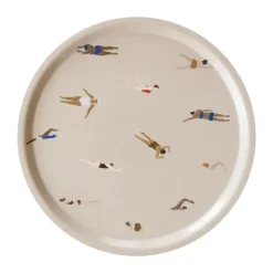 Swimmers dienblad Ø38 cm, Beige