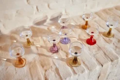 Swirl wijnglas hoog, Ochre