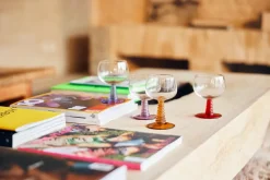 Swirl wijnglas hoog, Ochre