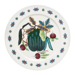 Taika Sato bord Ø27 cm, Wit-multi