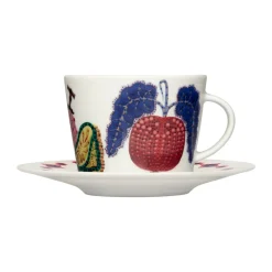 Taika Sato schotel Ø16 cm, Wit-multi