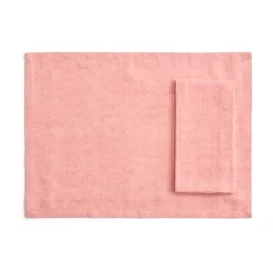 Tavolo placemat/servet 4-pack, Soft coral