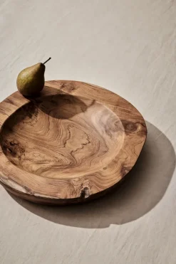 Teak serveerschaal, Large, Ø40 cm