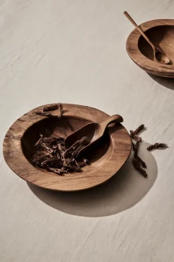 Teak serveerschaal, Medium Ø30 cm