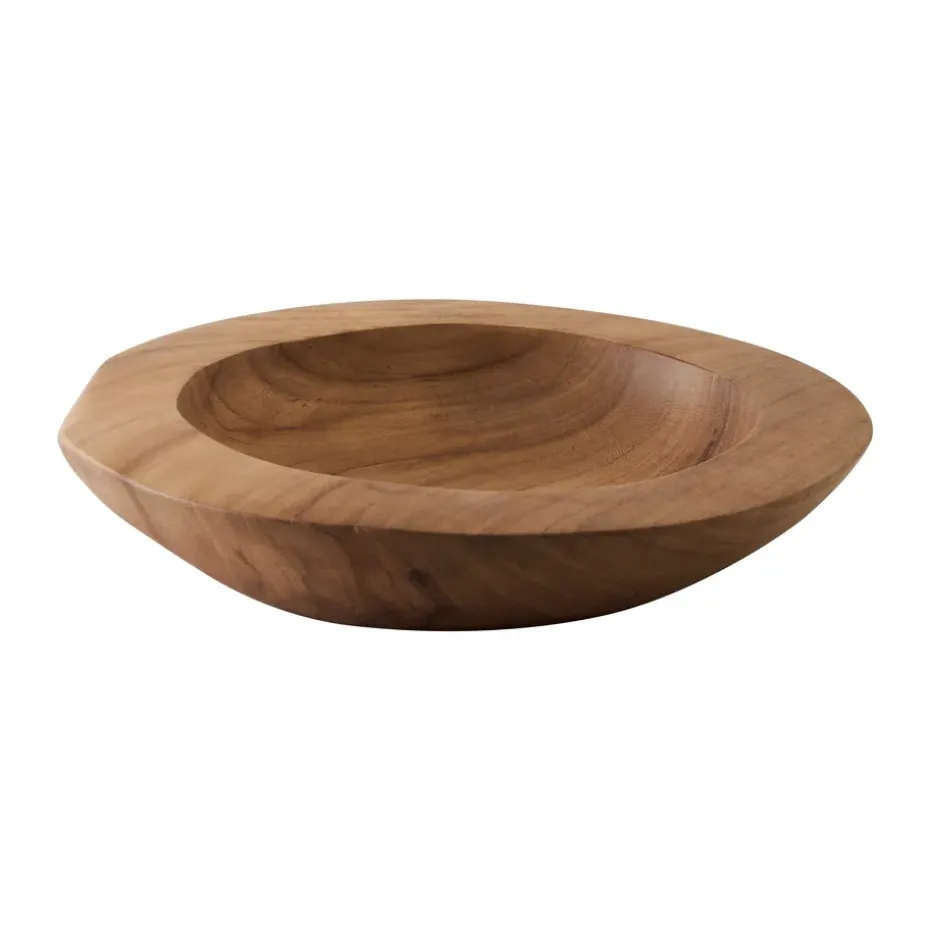 Teak serveerschaal, Small Ø25 cm