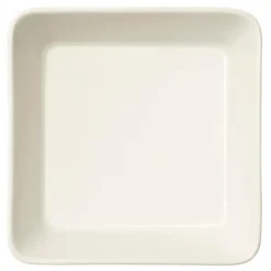 Teema bord vierkant 12 x 12 cm., wit