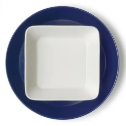 Teema bord vierkant 12 x 12 cm., wit