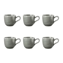 Terra espressokopje 9 cl 6-pack, Pearl Grey