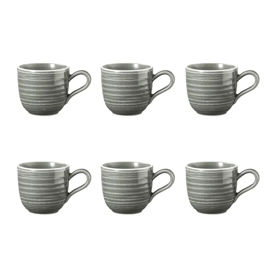 Terra espressokopje 9 cl 6-pack, Pearl Grey