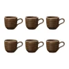 Terra espressokopje 9 cl 6-pack, Earth Brown
