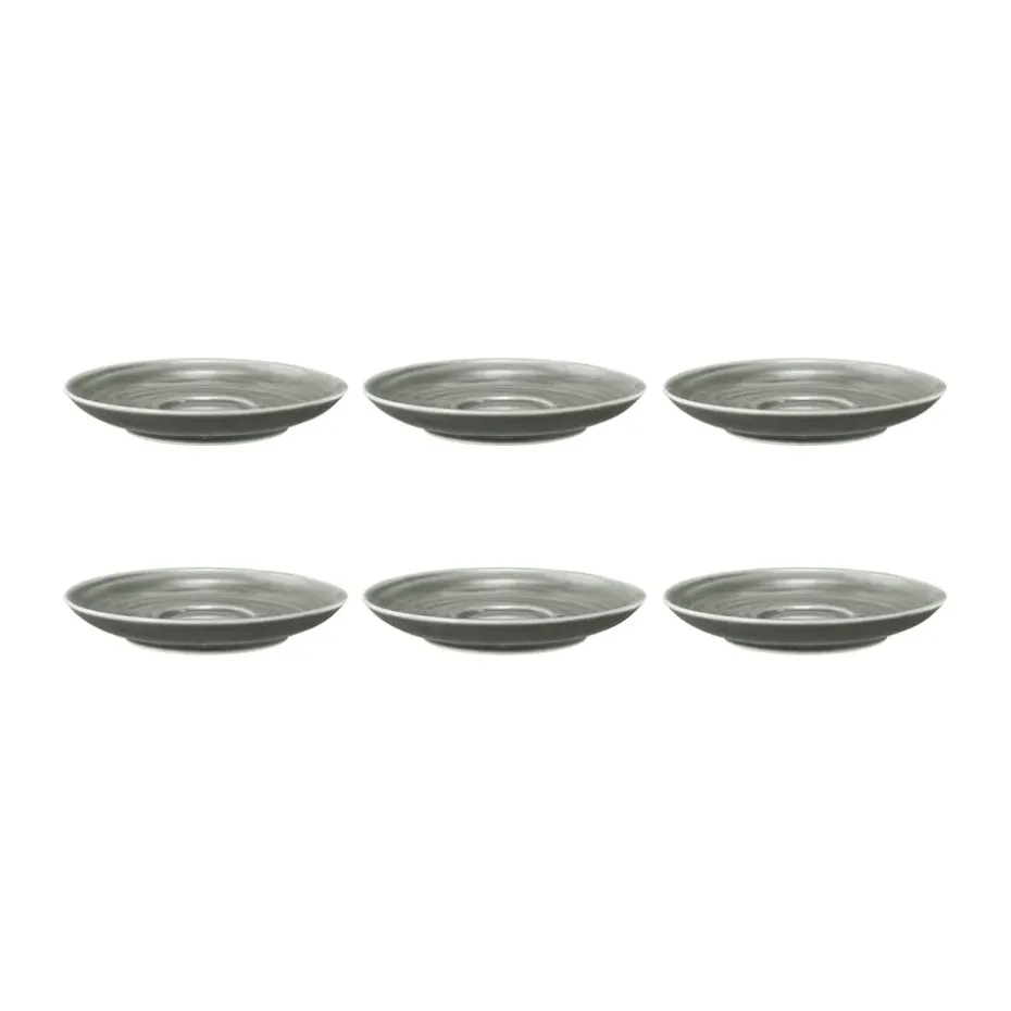 Terra koffieschotel Ø12 cm 6-pack, Pearl Grey