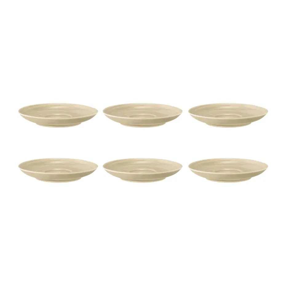 Terra koffieschotel Ø12 cm 6-pack, Sand Beige