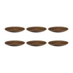 Terra koffieschotel Ø16,1 cm 6-pack, Earth Brown