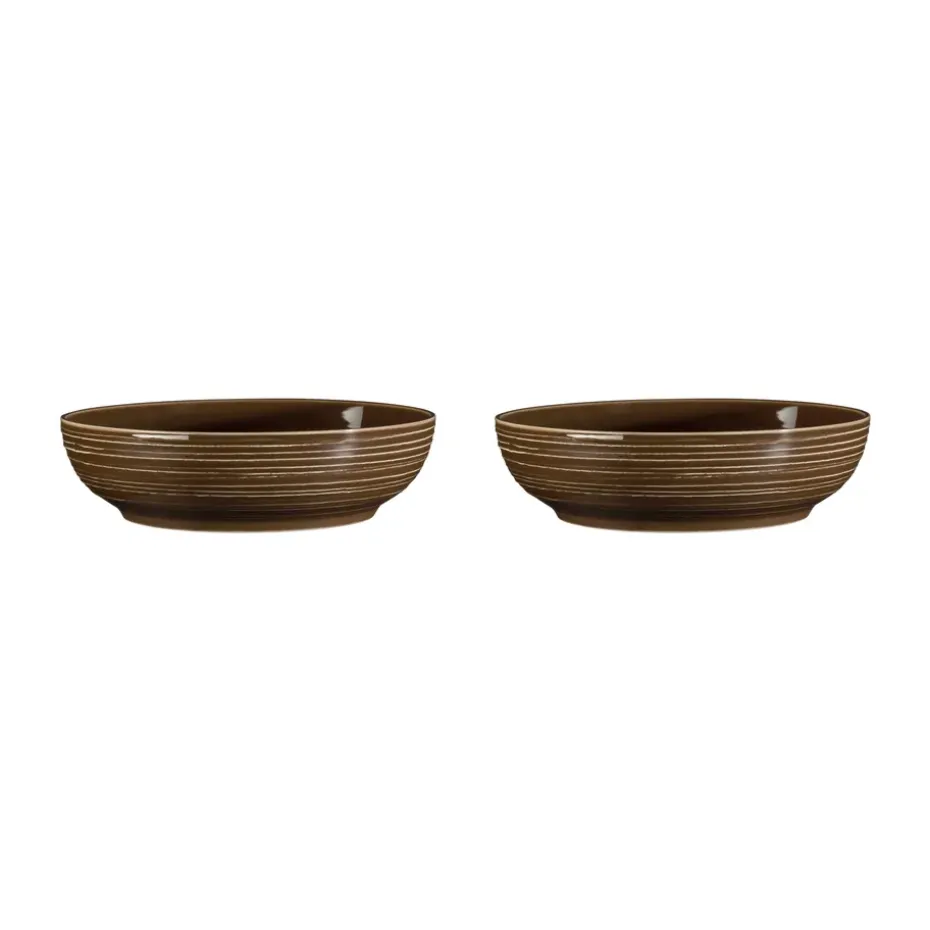 Terra schaal Ø25,5 cm 2-pack, Earth Brown