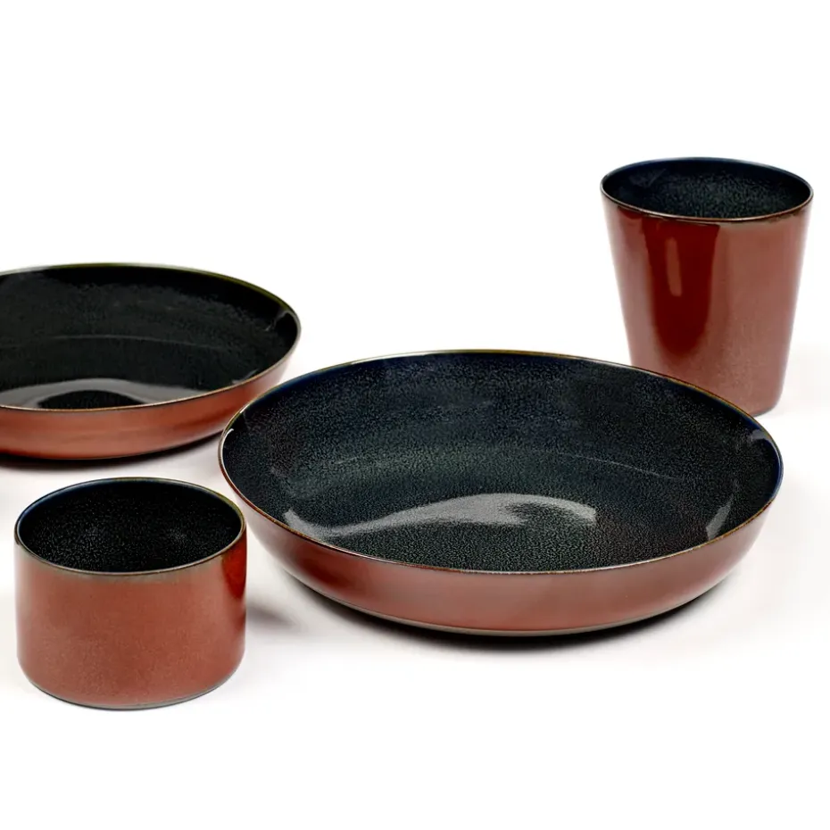 Terres de Rêves bord 21 cm, Dark blue-rust