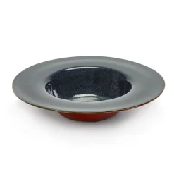 Terres de Rêves diep bord 21,3 cm, Dark blue-rust